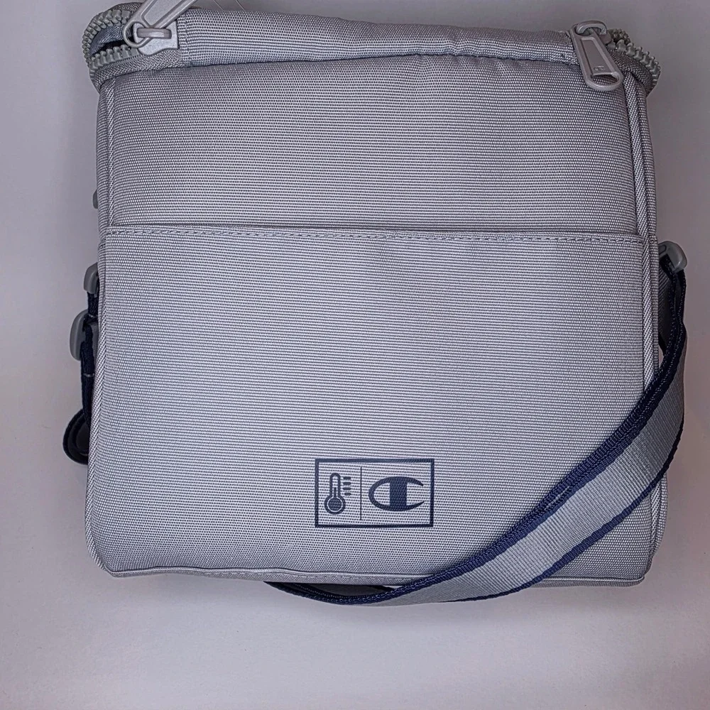 Champion Insulated‎ Lunch Bag Unisex Grey Blue CS2-3024 Cooler Bag